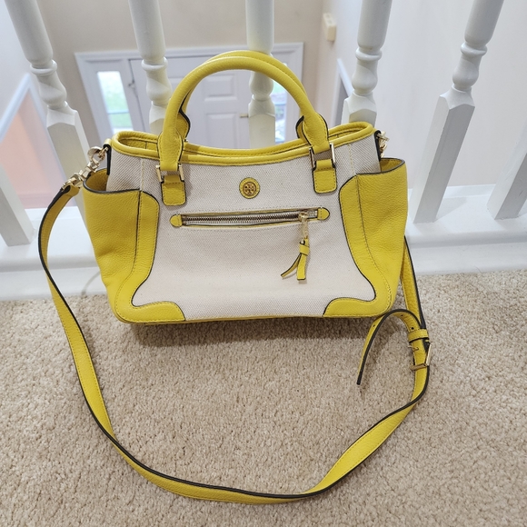 Tory Burch The Frances Canvas Satchel - Picture 3 of 13